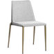 Renee Belfast Heather Grey / Bravo Metal Stackable Dining Chair, Set Of 2